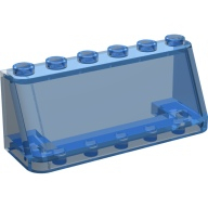 Lego čelní sklo 2x6x2, průhledná tmavě modrá (4118773)